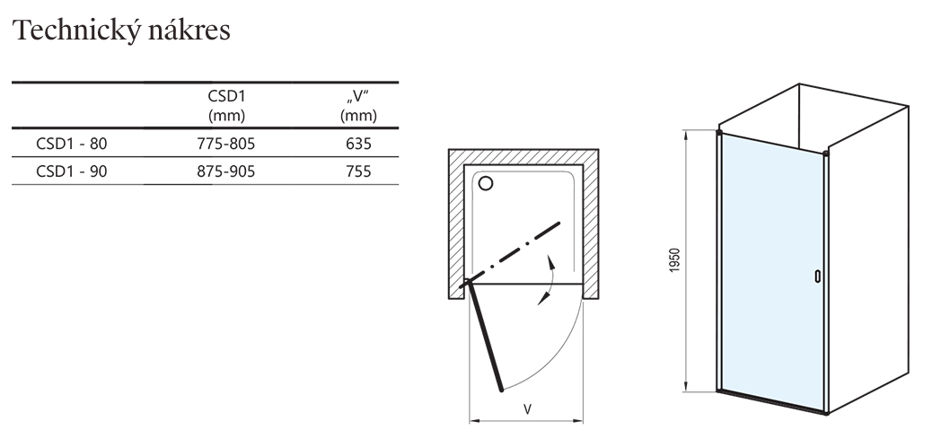 Chrome CSD1-technicky-nakres